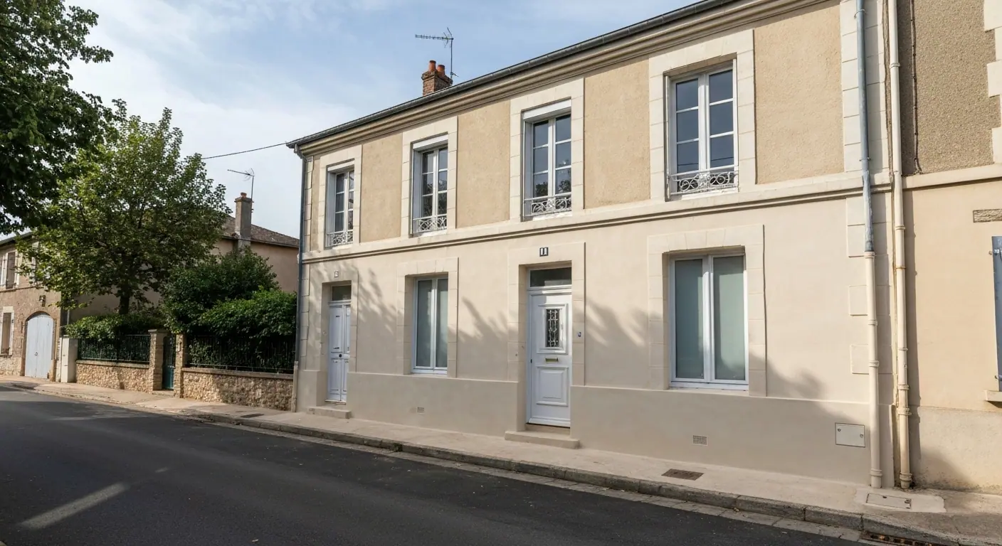 Façade rénovée après ravalement pour redonner de l’éclat