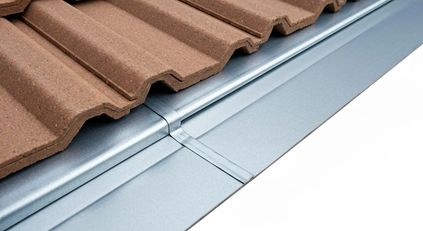 Raccord entre zinc et tuiles